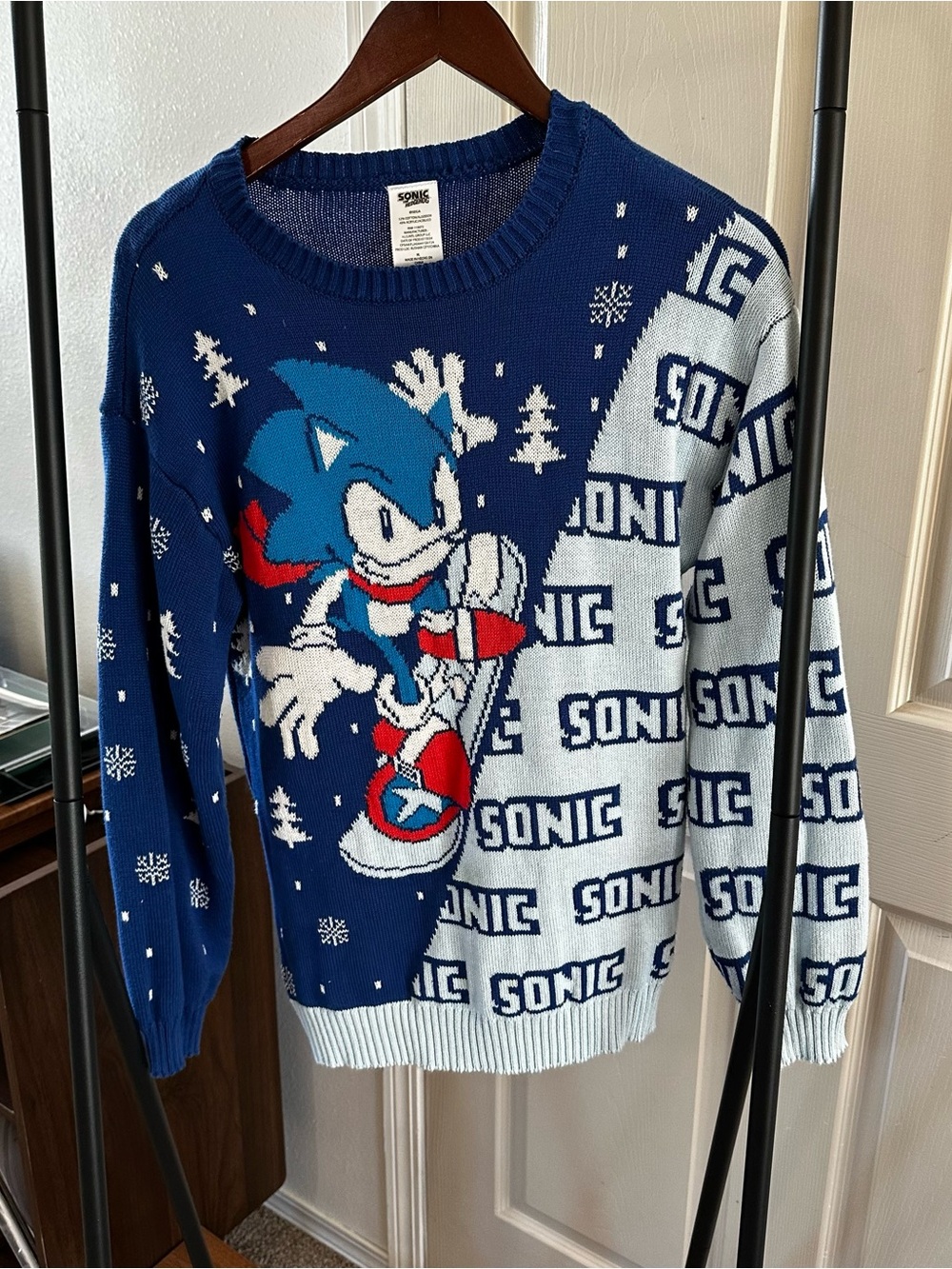 Sonic The Hedgehog Blue Crewneck Sweater